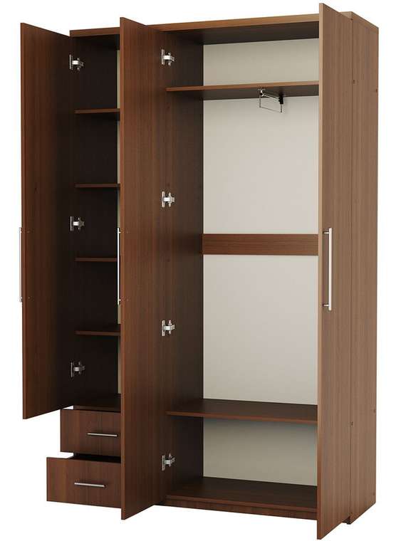 Шкаф Мелодия МКЯ-32/1 150 цвета орех