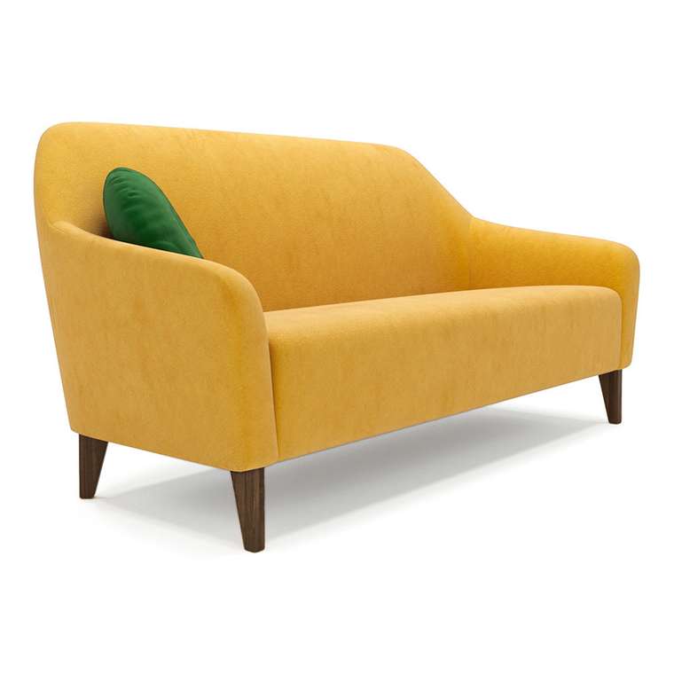 Трехместный диван Miami lux желтого цвета