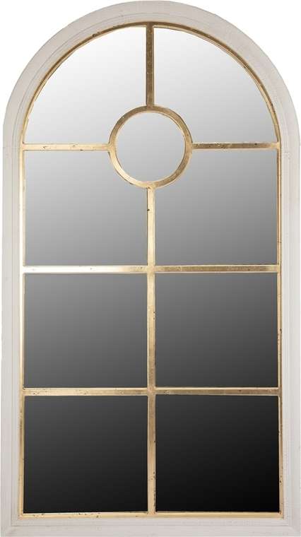 Зеркало настенное 80х140 в раме серо-золотого цвета