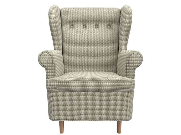 Кресло Торин серо-бежевого цвета 