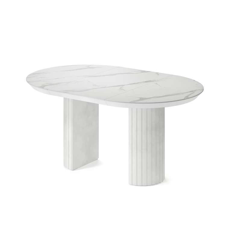 Обеденный стол раздвижной Дорс белого цвета