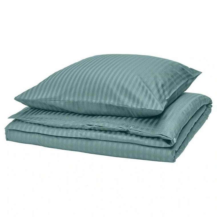 Комплект постельного белья, 2 шт., бирюзовый, 155х220/80х80 см