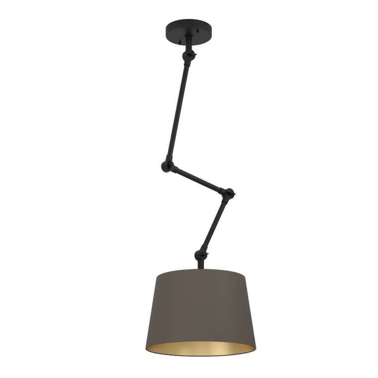 Подвесной светильник Pistunio 390198 (ткань, цвет коричневый)