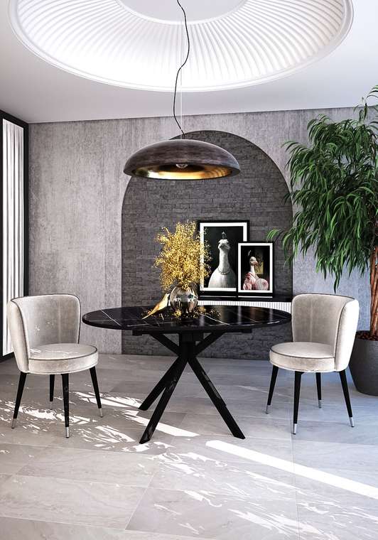 Обеденный стул 177KK розового цвета 