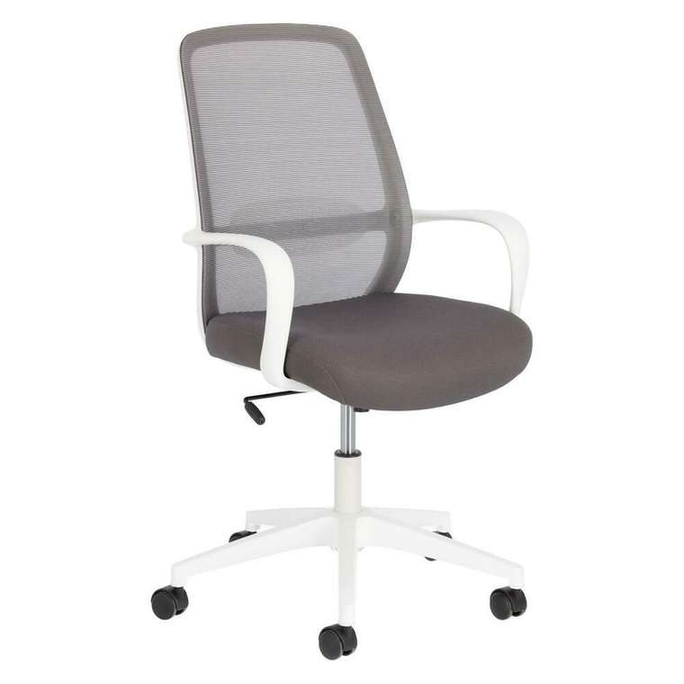 Офисное кресло Melva бело-серого цвета
