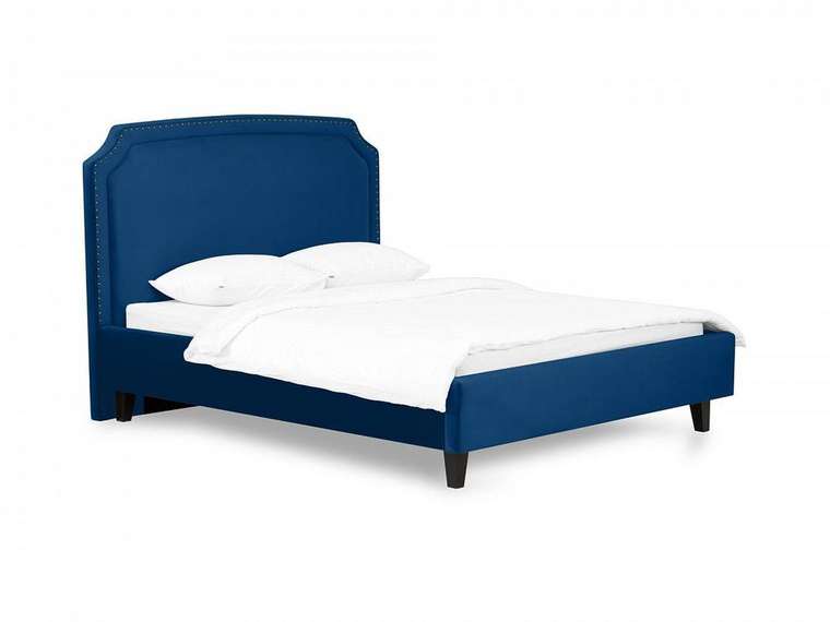 Кровать Ruan 160х200 синего цвета 