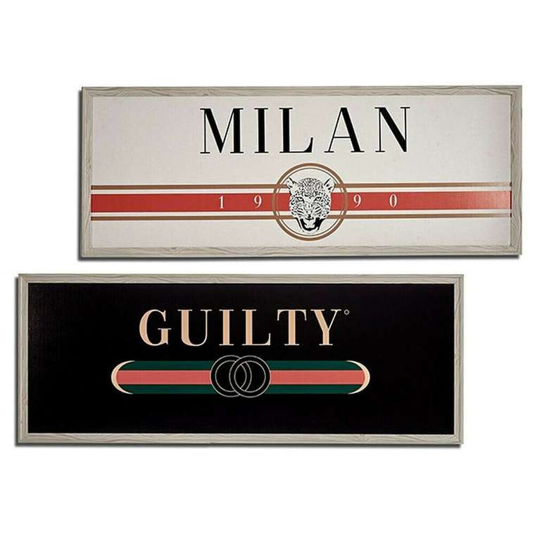 Картина GUILTY MILAN ДСП 2 x 46 x 121 cm (4 штук)