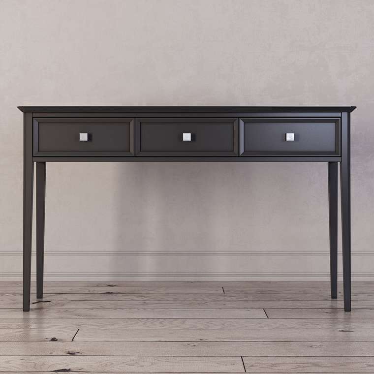 Консоль c тремя ящиками Ellington черного цвета