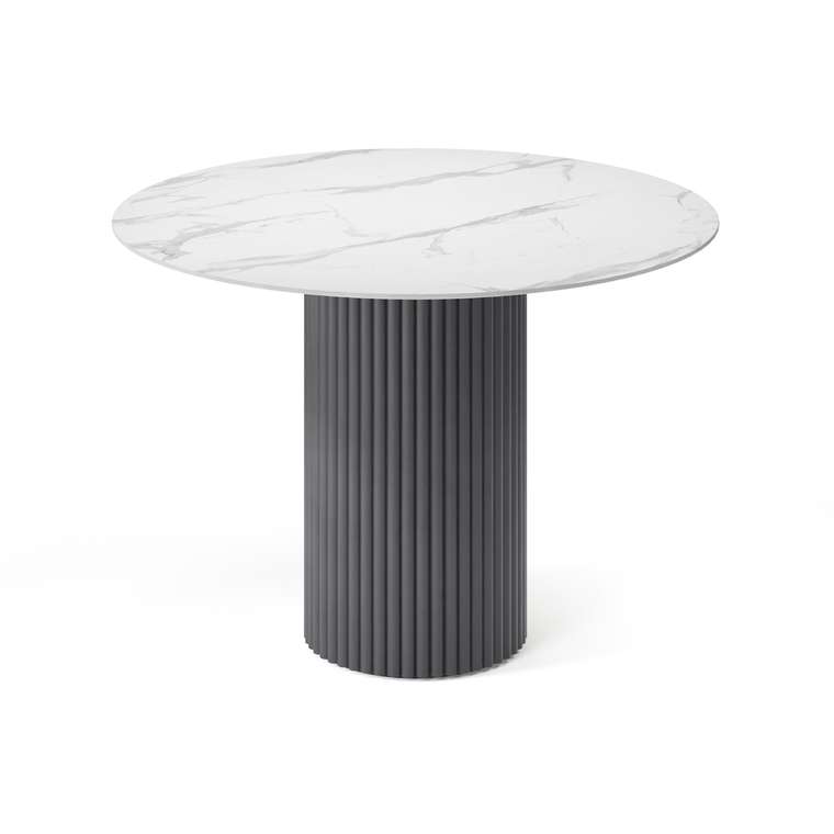 Обеденный стол Фелис S бело-черного цвета