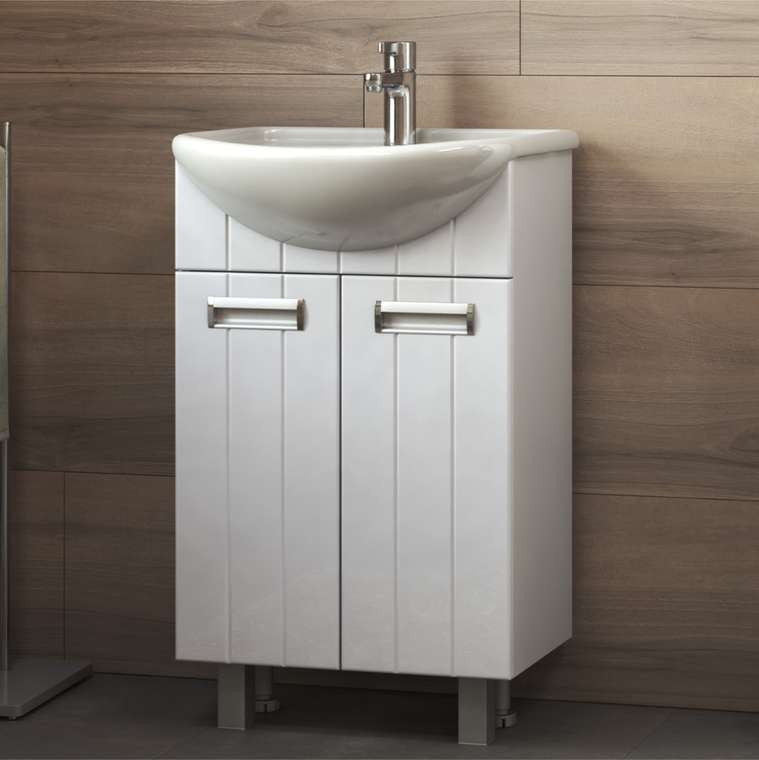 Тумба под раковину Диана 50 белого цвета