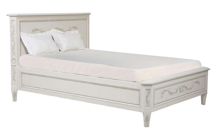 Кровать Камея 160х200 белого цвета  
