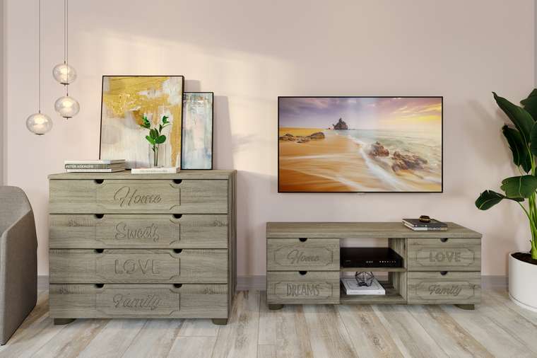Гарнитур мебели для гостиной ДримСтар бежевого цвета
