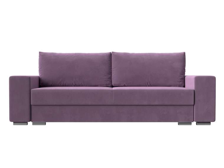 Прямой диван-кровать Дрезден сиреневого цвета
