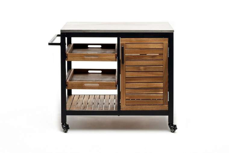 Стол сервировочный Nourd со столешницей из нержавеющей стали