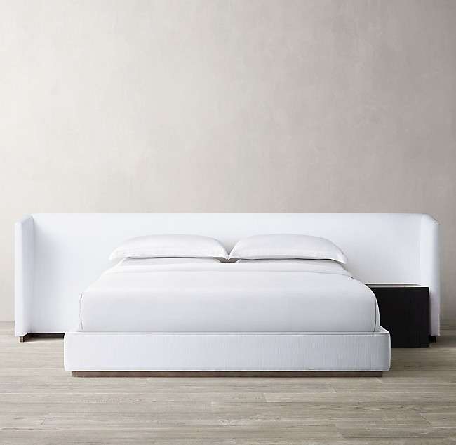 Кровать Shelter 200х200 белого цвета