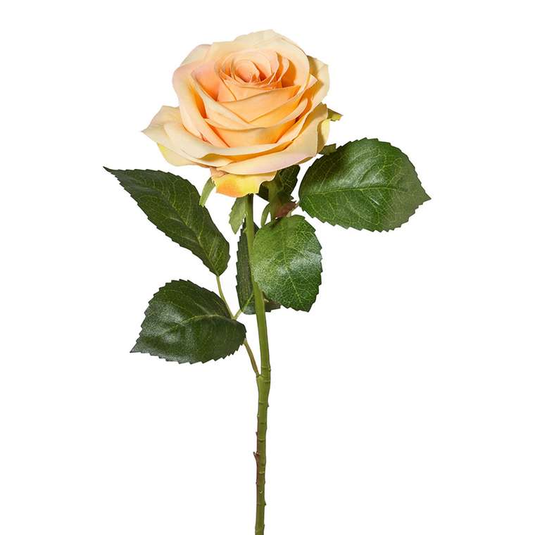Искусственный цветок Rose оранжевого цвета