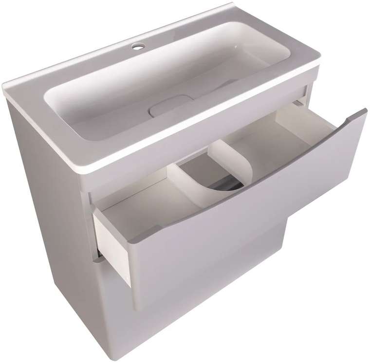 Комплект: Тумба с раковиной Бергамо