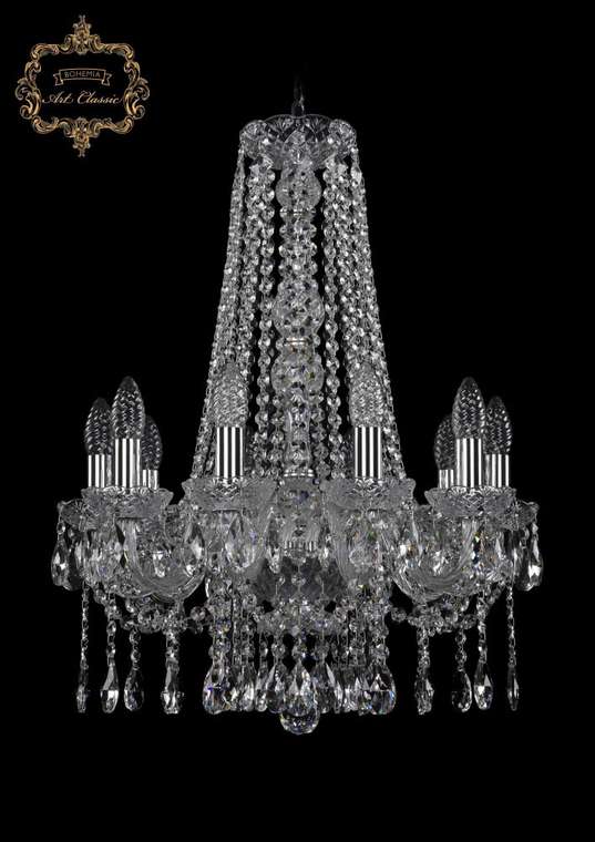 Хрустальная подвесная люстра Art Classic 45271 11.12.10.165.h-62.Cr.Sp подсвечник