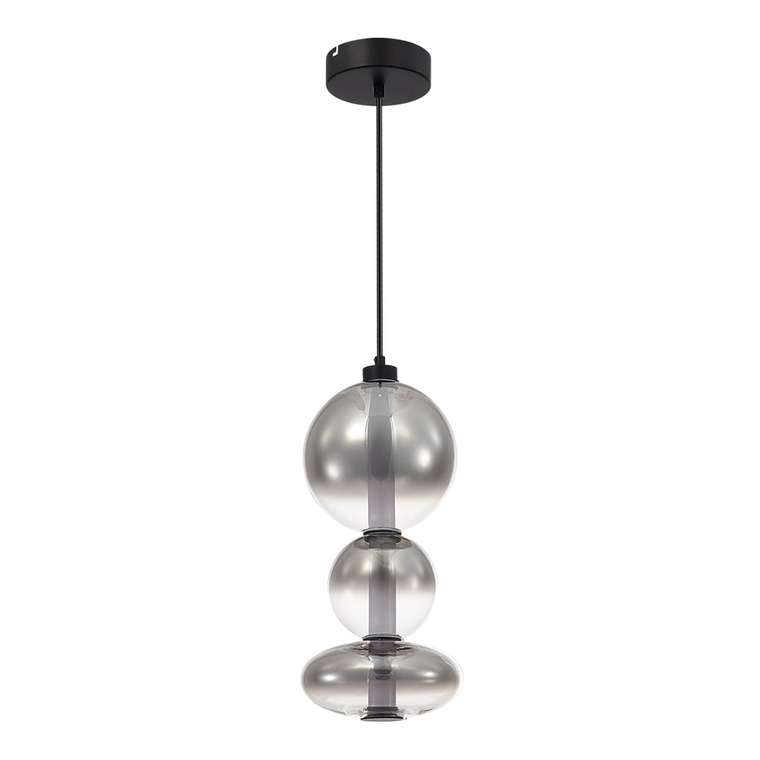 Светильник подвесной ST-Luce Черный/Дымчато-Серый LED 1*24W 3000K PERLINA