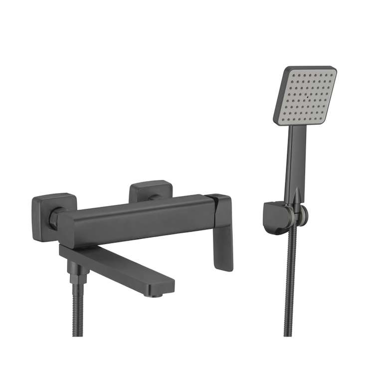 Смеситель для ванны Fmark FS8724-22Q, графит
