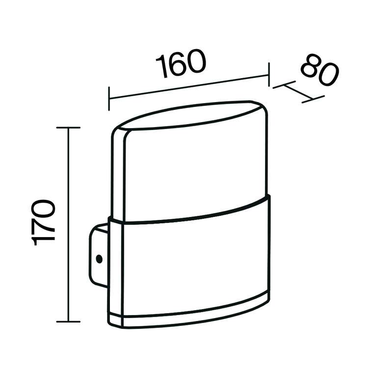 Настенный светильник (бра) Outdoor O442WL-L12GF3K1 Rom Outdoor
