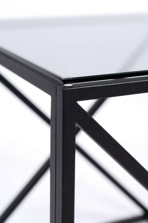 Журнальный столик 2 серо-черного цвета