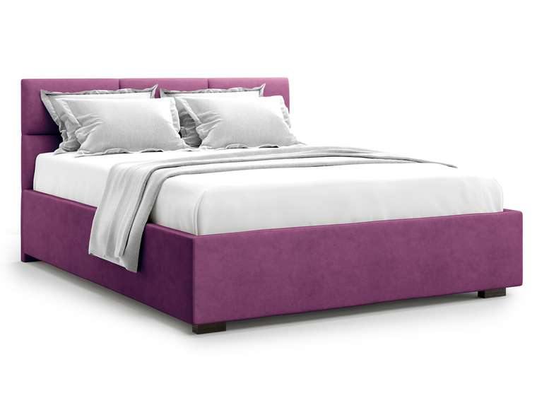 Кровать Bolsena 140х200 пурпурного цвета с подъемным механизмом 