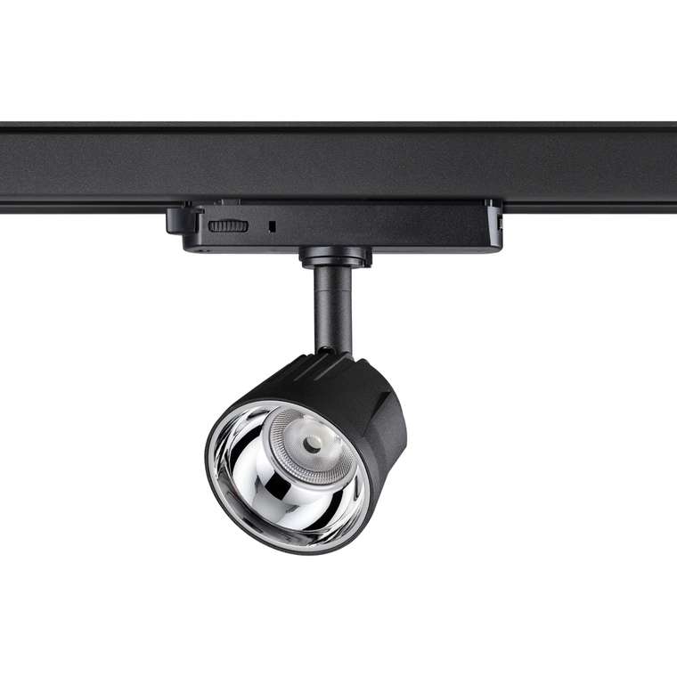 Трехфазный трековый светодиодный светильник  Port черно-серого цвета