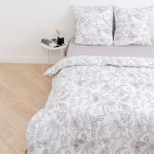 КПБ 'Традиция' 2,0 спальный, поплин, 100% хлопок, пл. 118 гр./кв.м., 'Цветочный узор'