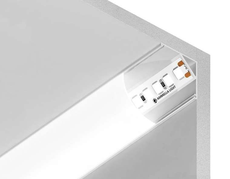 Профиль для ленты Alum Profile GP2100WH (алюминий, цвет белый)