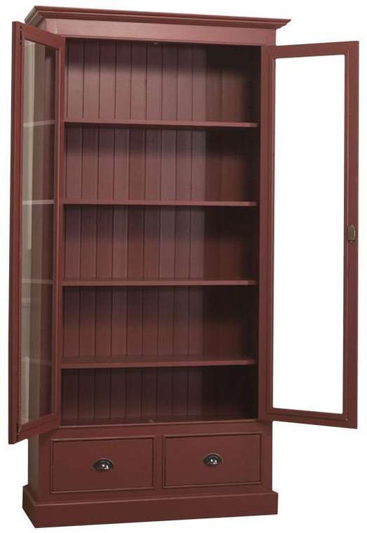 Книжный шкаф Брюгге коричневого цвета