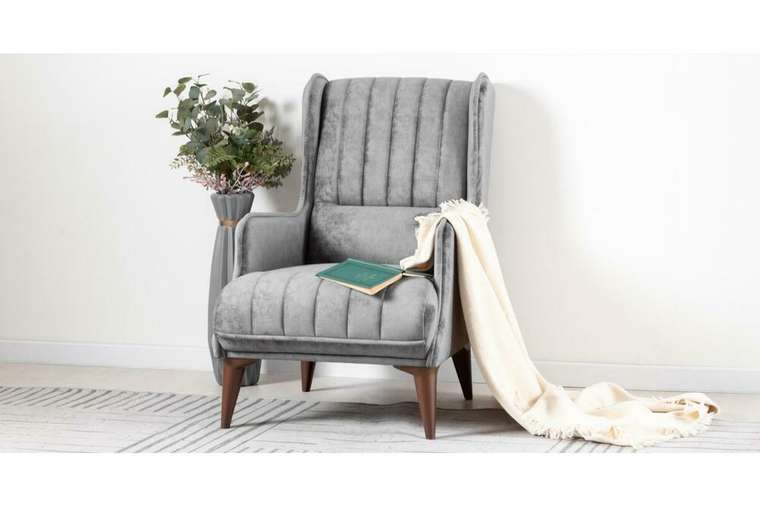 Кресло Болеро светло-серого цвета