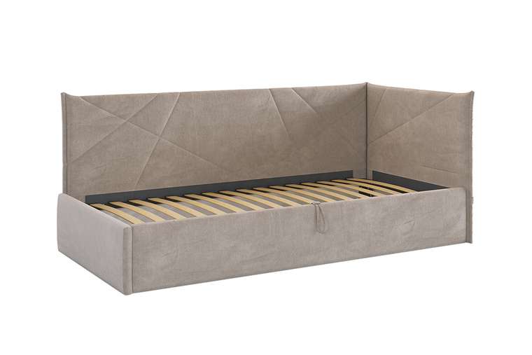 Кровать Квест 90х200 серо-коричневого цвета с подъемным механизмом