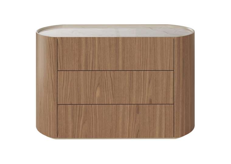 Комод Lagom-3 120 коричневого цвета