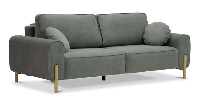 Диван-кровать Тельда темно-серого цвета