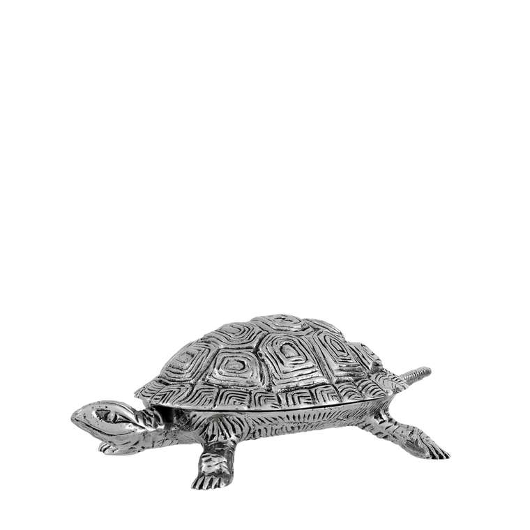 Шкатулка Tortoise S серебристого цвета