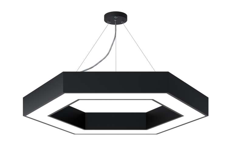 Подвесной светильник Geometria Б0050557 (пластик, цвет черный)