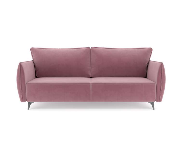 Прямой диван-кровать Осло пудрового цвета