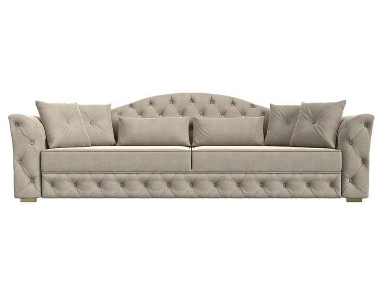 Прямой диван-кровать Артис бежевого цвета