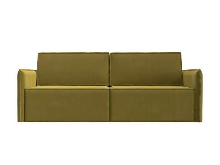 Прямой диван-кровать Либерти желтого цвета