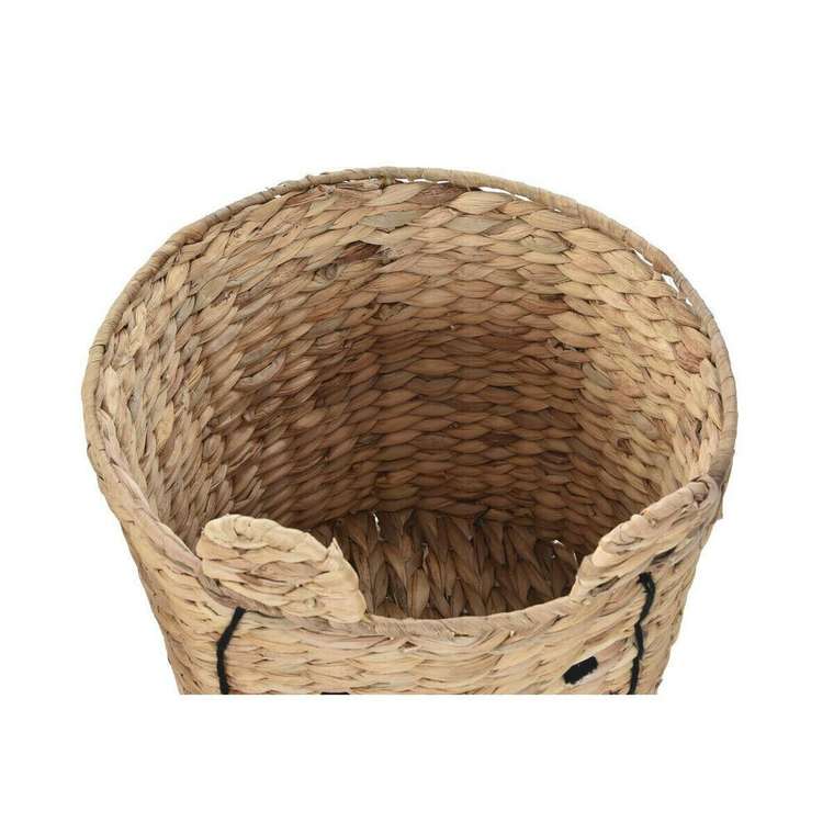 Корзина DKD Home Decor Тропический Животные тростник (35 x 35 x 35 cm) (4 штук)