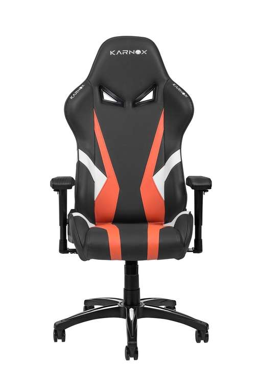 Премиум игровое кресло Hero Lava Edition черно-оранжевого цвета