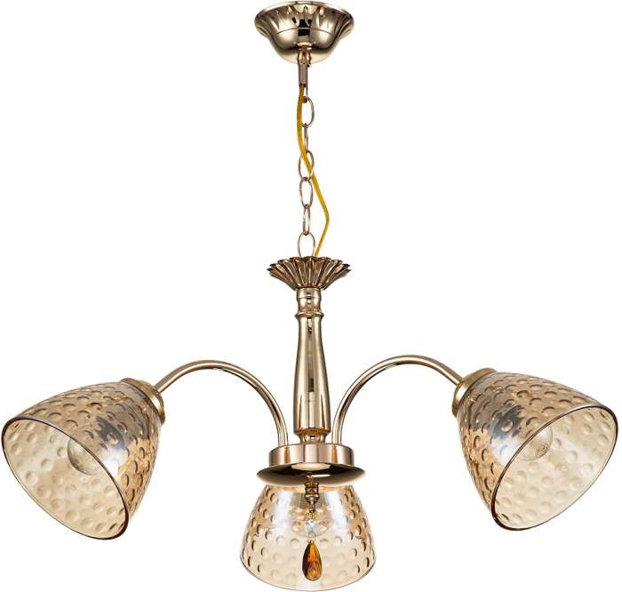 Подвесная люстра 658/3PL E27*40W Escada Freesia Gold с подвесками