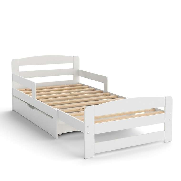 Кровать Toudou 90x200 белого цвета раздвижная