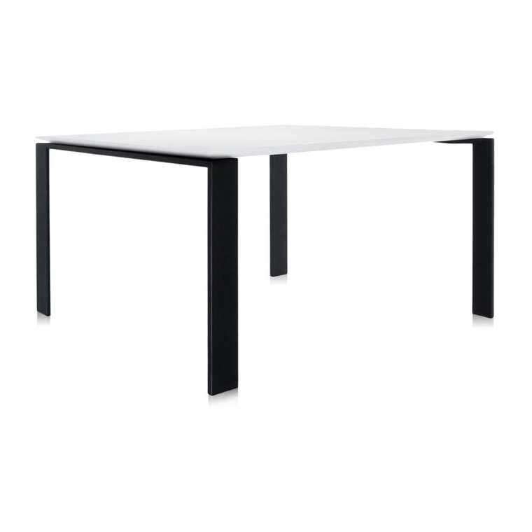 Стол офисный Four с белой столешницей