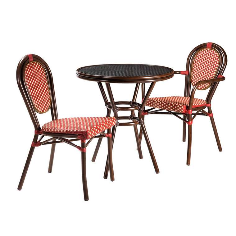 Стул Франция R красно-коричневого цвета