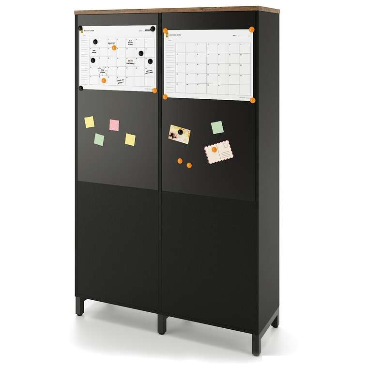 Шкаф Локер коричнево-черного цвета