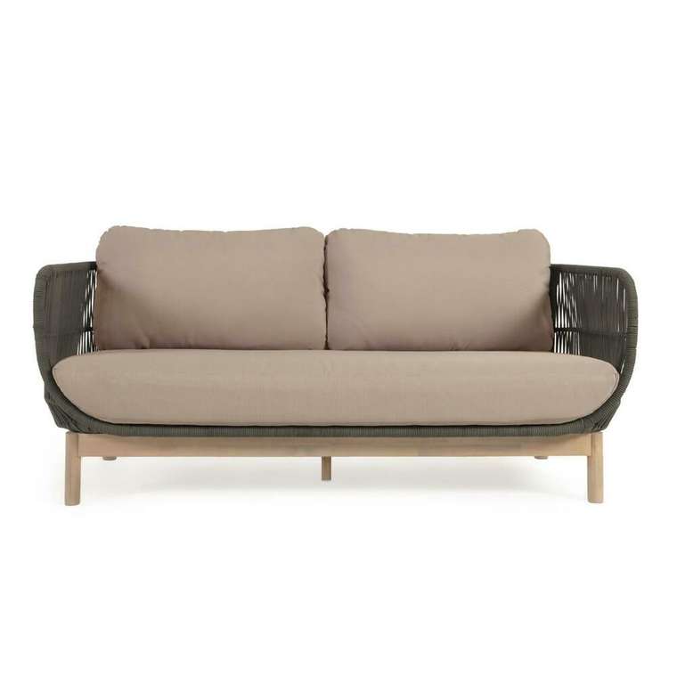 Диван Catalina бежево-зеленого цвета