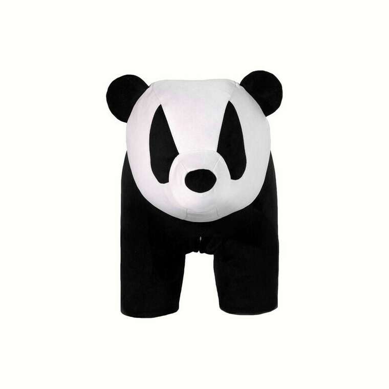Детский пуф Панда черно-белого цвета