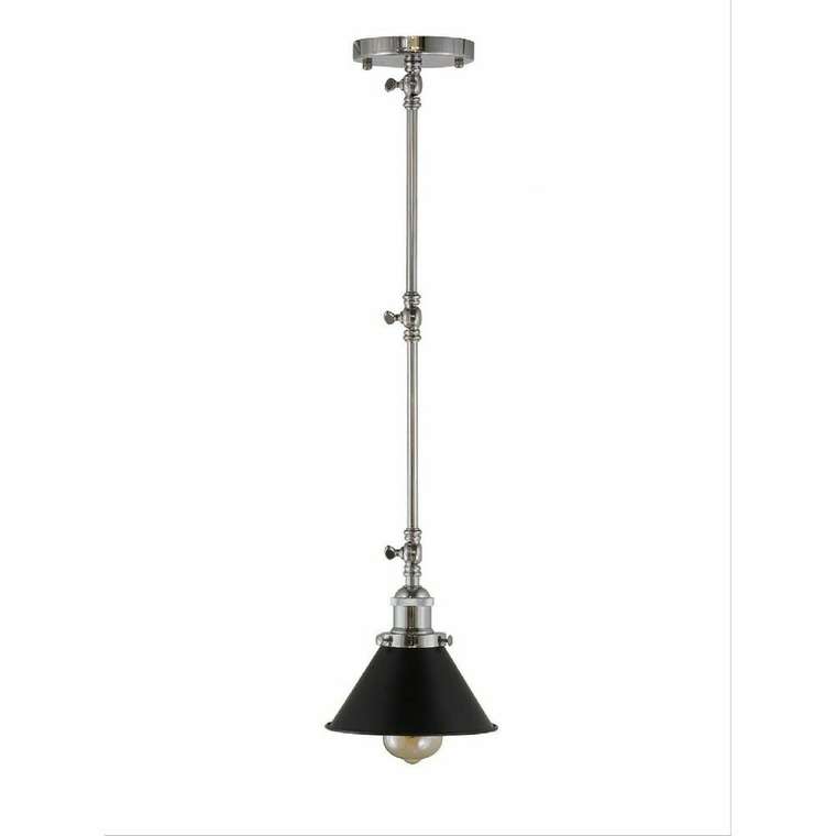 Подвесной светильник Gubi LDP B005 CHR+BK (металл, цвет черный)